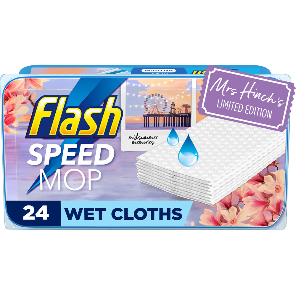 Pack of 24 Flash Mrs Hinch Speed Mop Wet Cloths Midsummer Memories Image 2