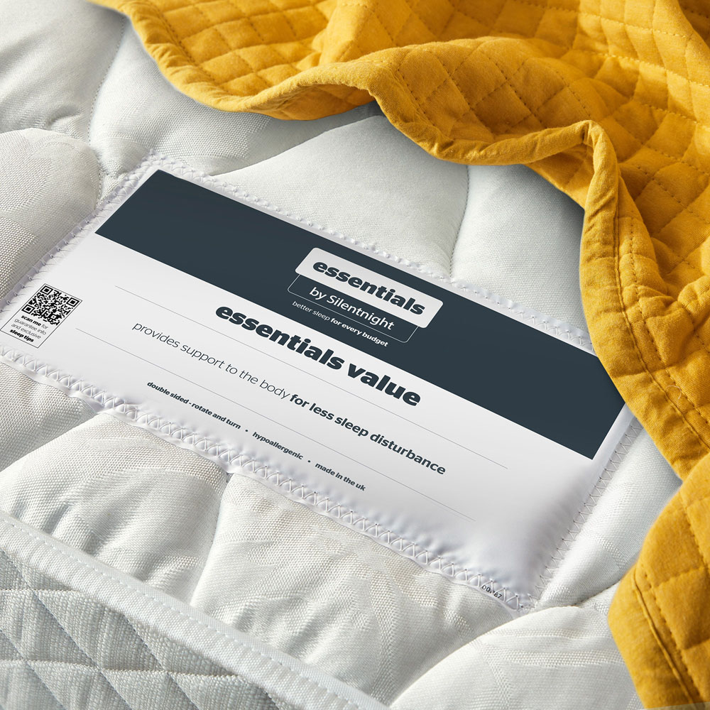 Silentnight Essentials Double Open Coil Spring Memory Foam Mattress Image 6
