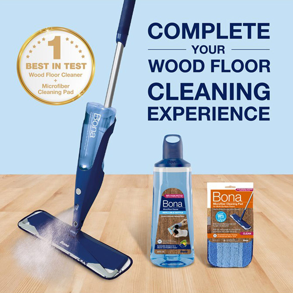 Bona Premium Spray Mop Refillable Wood Floor Cartridge 850ml Image 4