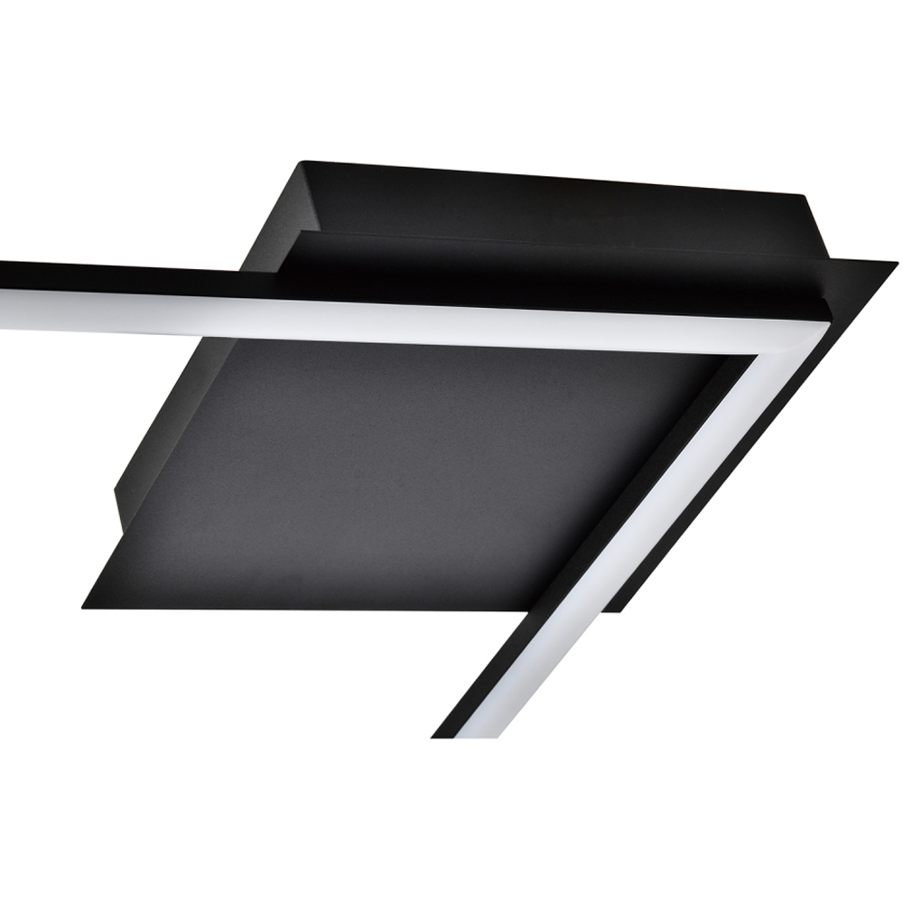 Happy Homewares Thin Profile Strip Matt Black LED Ceiling Light Image 3