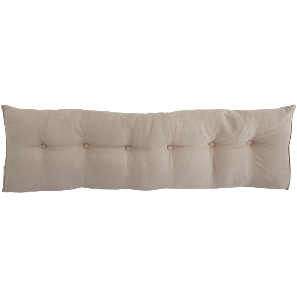 Living and Home Beige Wedge Headboard Pillow with Side Pocket 180 x 50cm Image 2