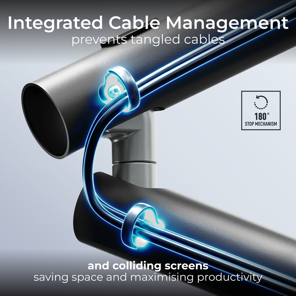 CMD Miro Black Dynamic Monitor Arm Image 6