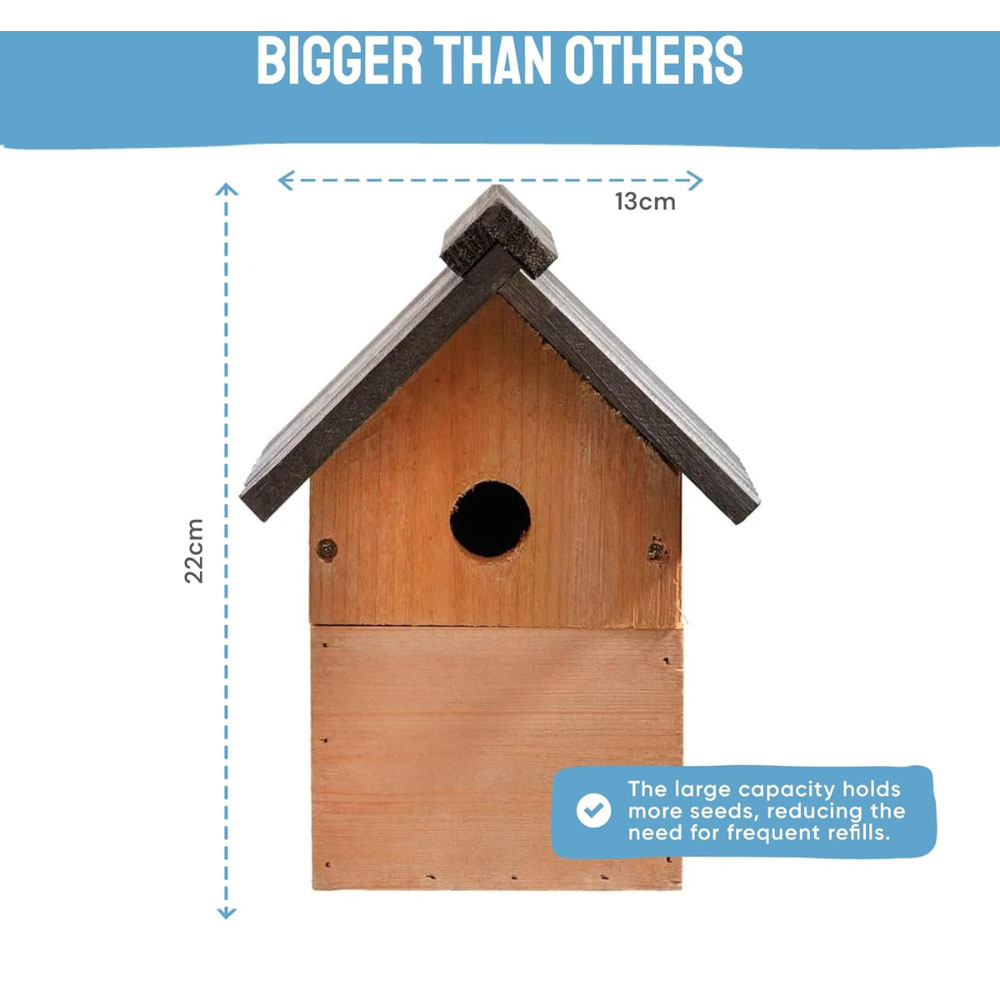 Happy Beaks Multi-Purpose Squirrel-Proof Design Nest Box Image 8