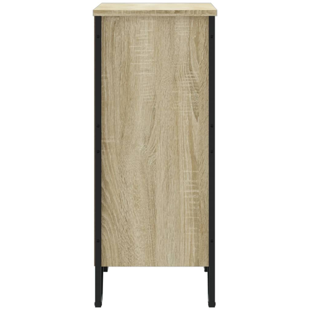 vidaXL 2 Shelf Sonoma Oak Bookcase Image 4