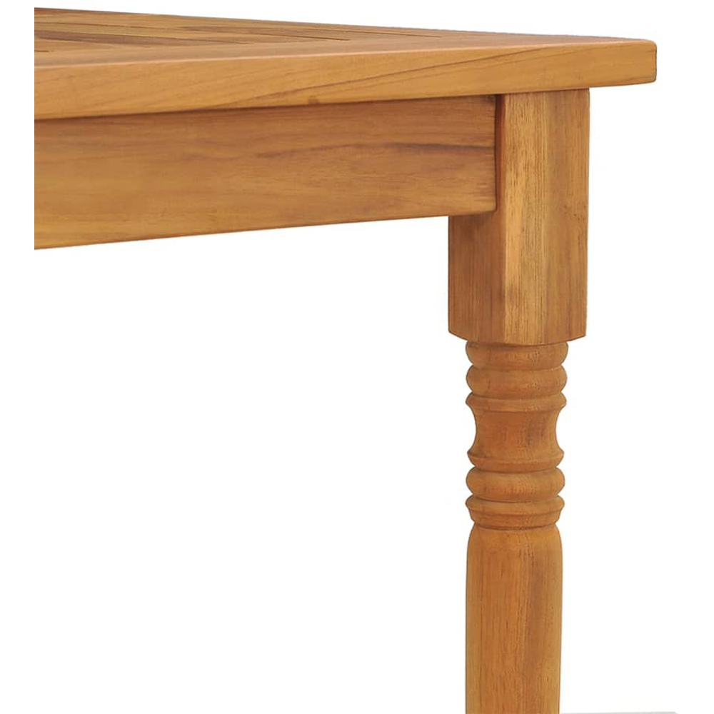 vidaXL 6 Seater Brown Wooden Rectangular Batavia Table Image 6