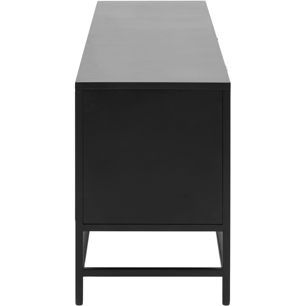 Florence Newcastle 3 Door Matt Black Sideboard Image 4
