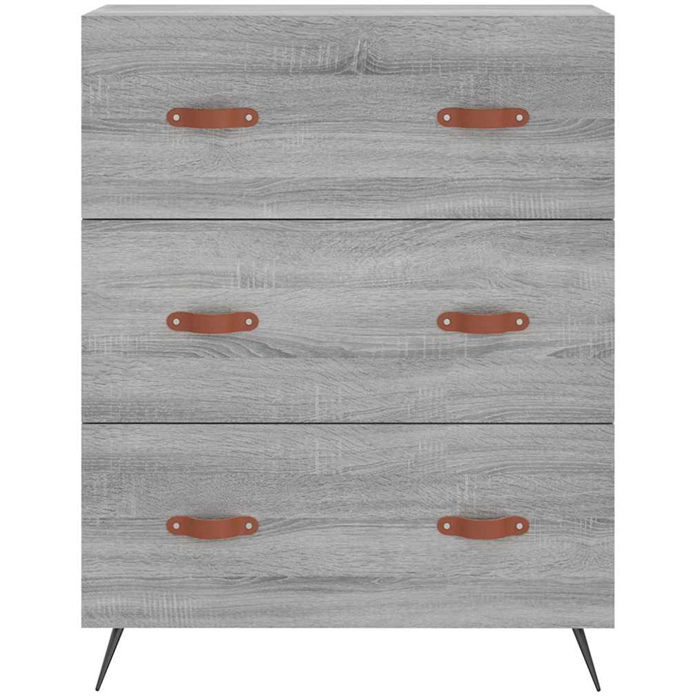 vidaXL 2 Door 3 Drawer Grey Sonoma Highboard Image 8