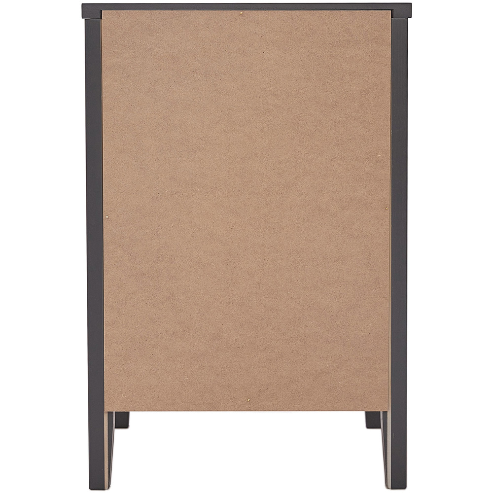 Monti Single Door Single Drawer Charcoal Bedside Table Image 4