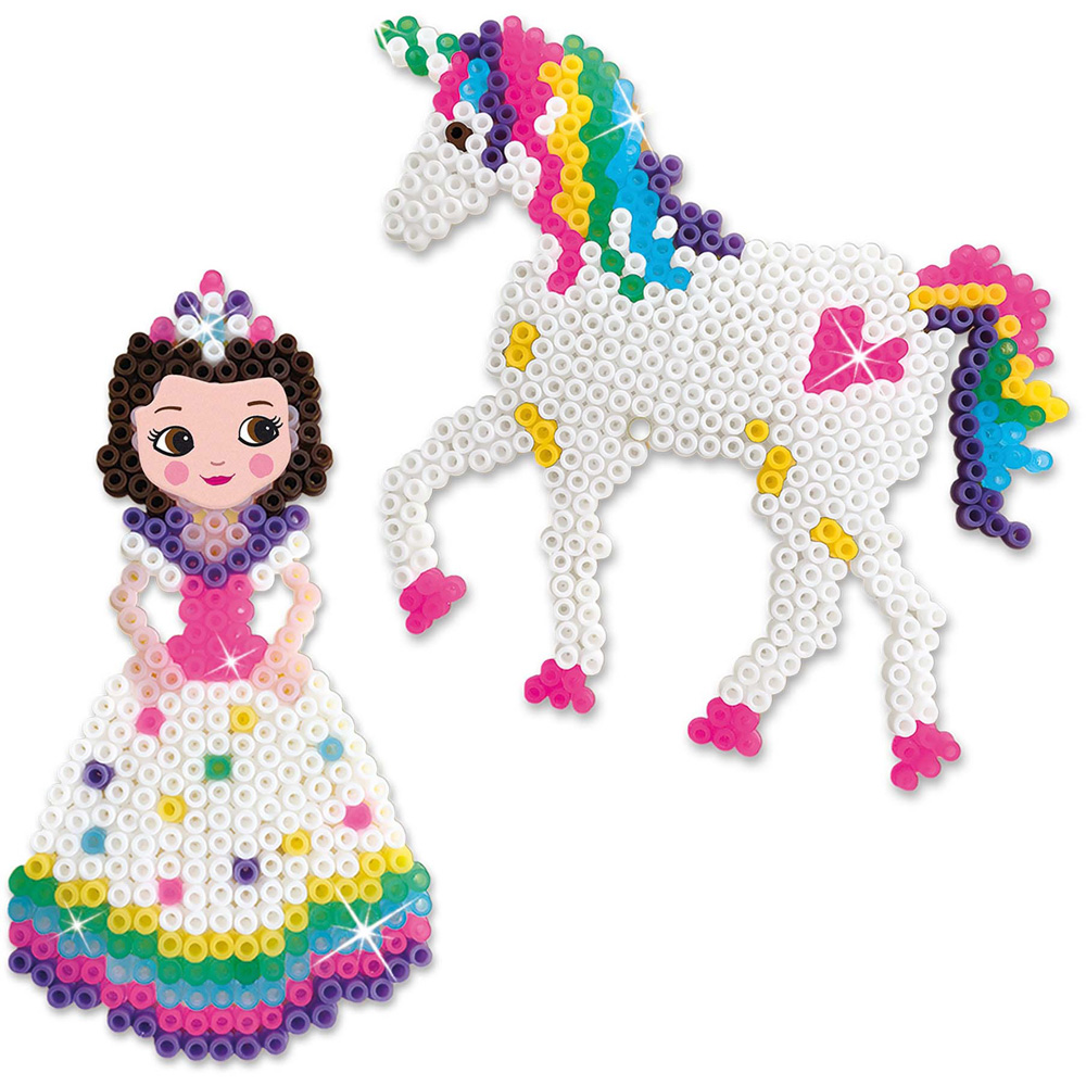SES Creative Beedz Unicorns and Princesses Iron On Beads Kit 2100 Piece Image 3