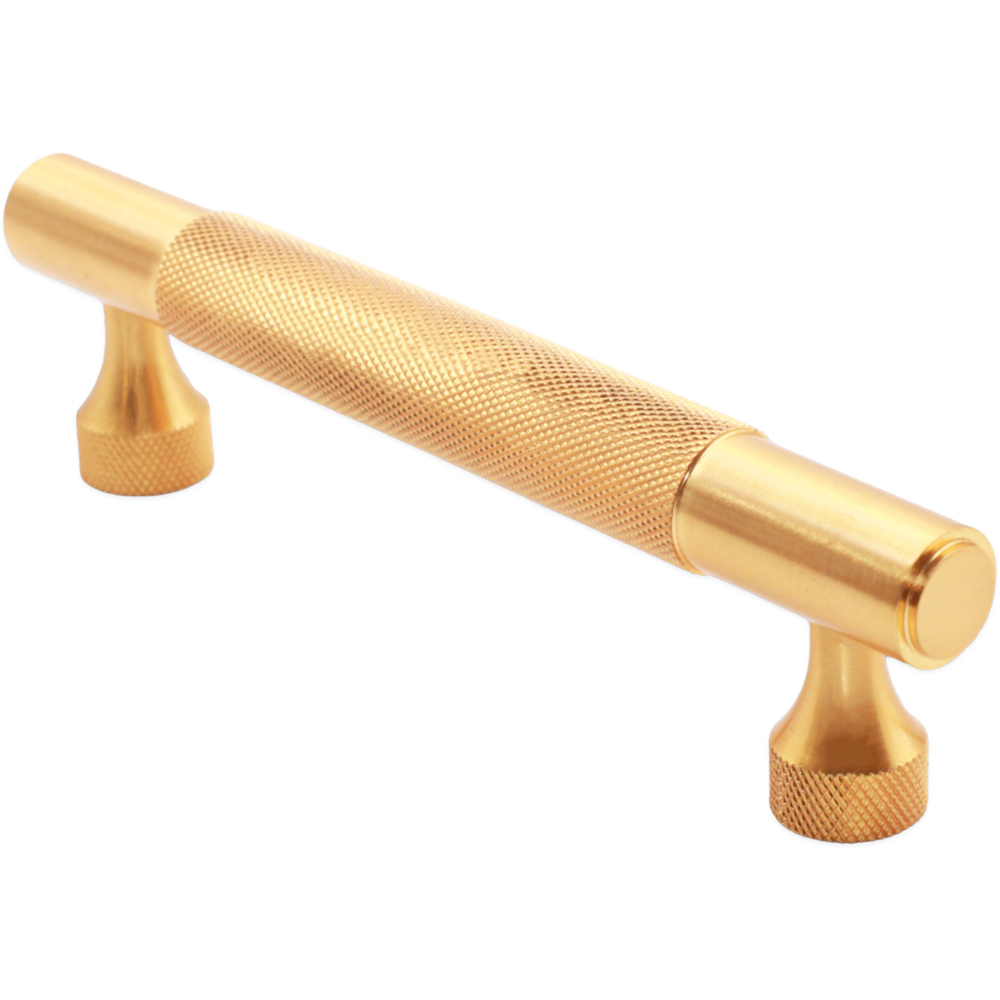 Spira Brass Satin Brass Knurled Bar Handle 260mm Image 3