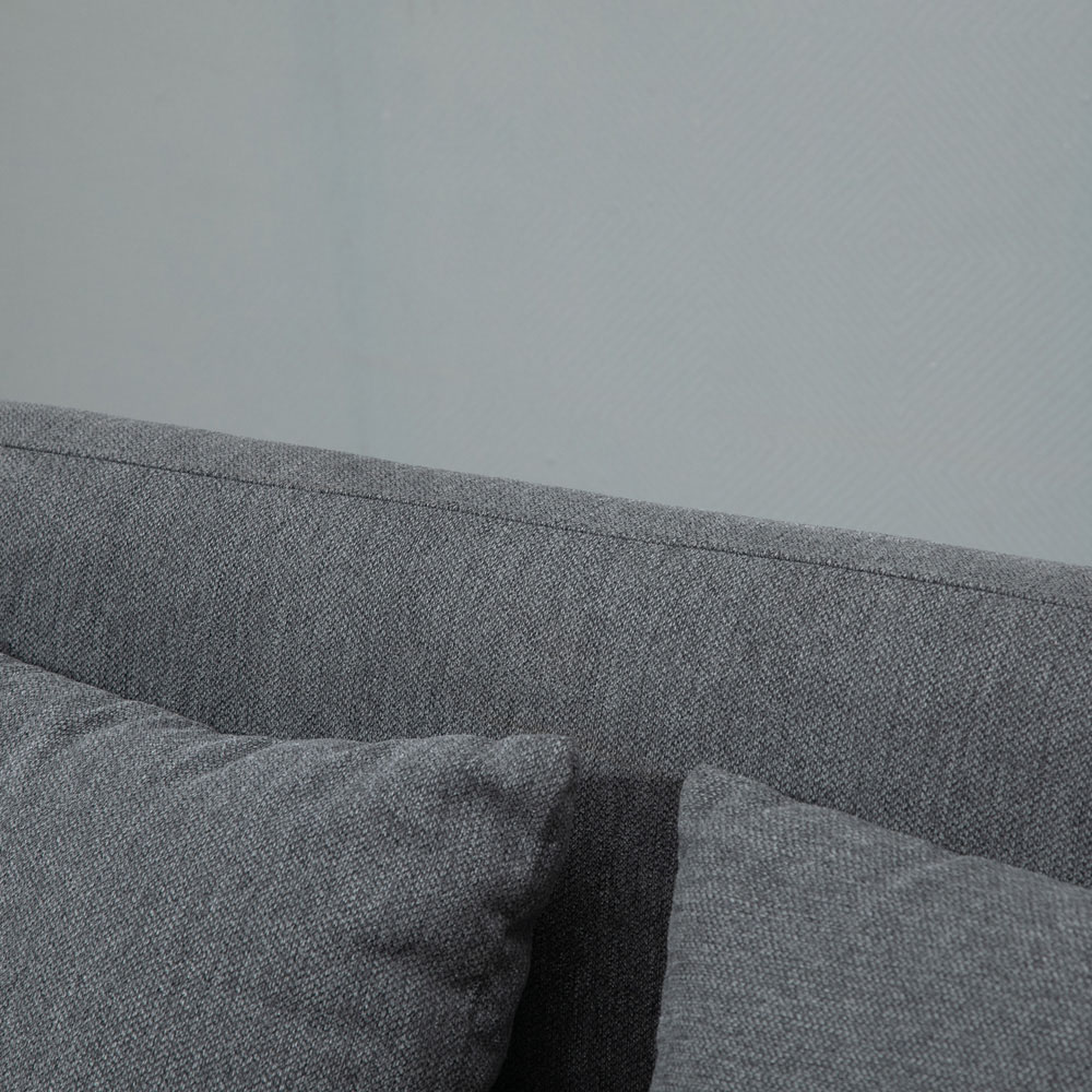 Portland 2 Seater Grey Chenille Fabric Loveseat Sofa Image 3