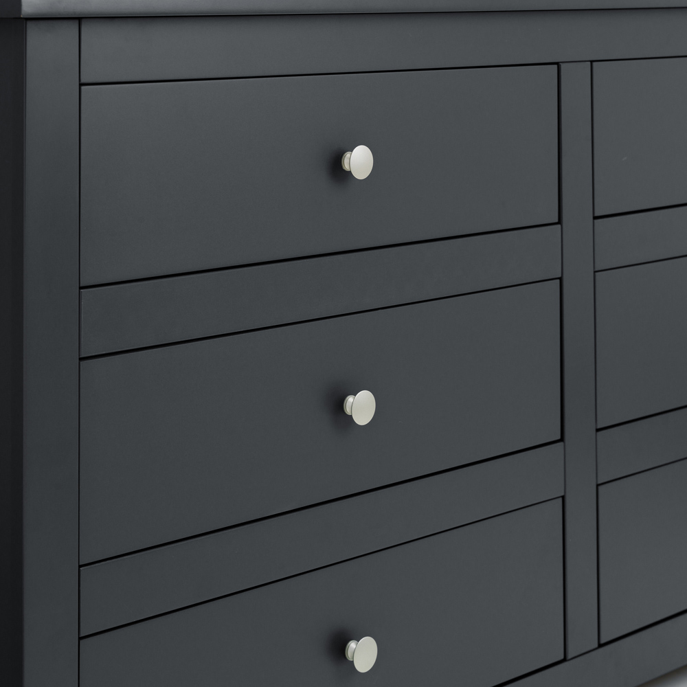 Julian Bowen Radley 6 Drawer Anthracite Chest of Drawers Image 5