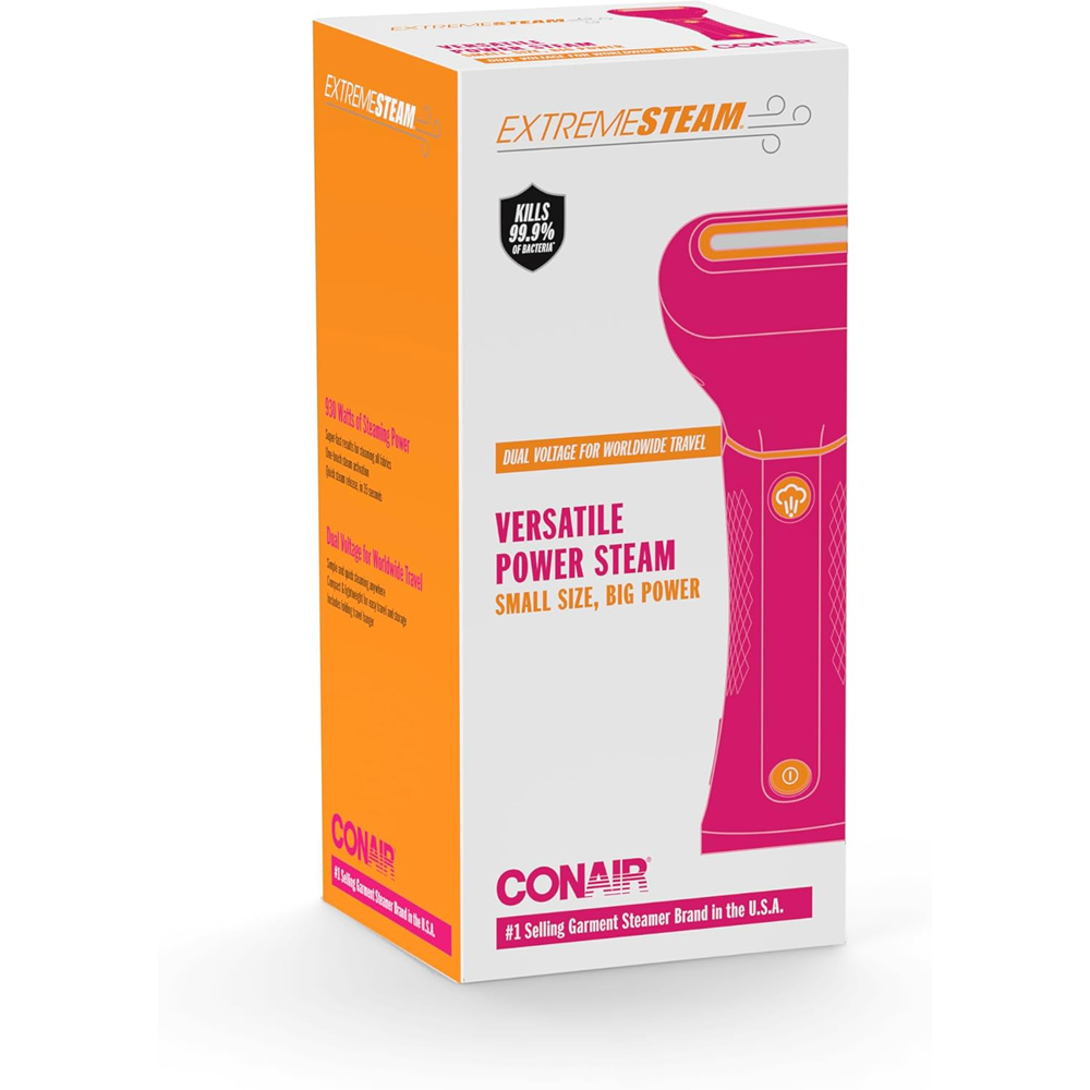 Conair Pink Power Steam Dual Voltage Steamer Image 2