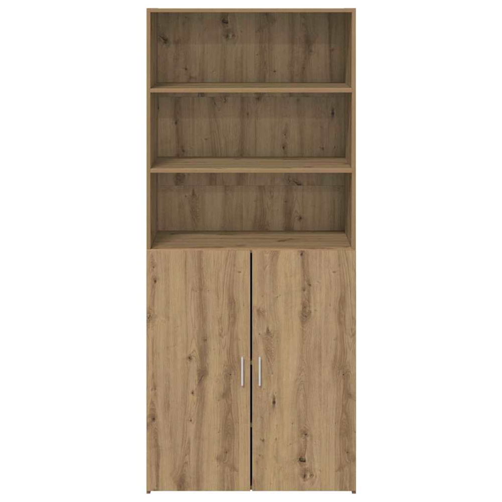 vidaXL 2 Door 3 Shelf Artisan Oak Sideboard Image 6