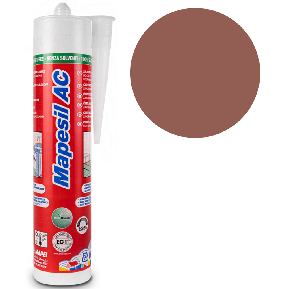 MAPEI Mapeisil AC 143 Terracotta Silicone Sealant 310ml Image 2