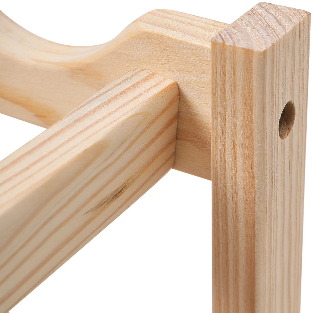 H&O Direct 16 Bottle Wooden Wine Rack Image 3