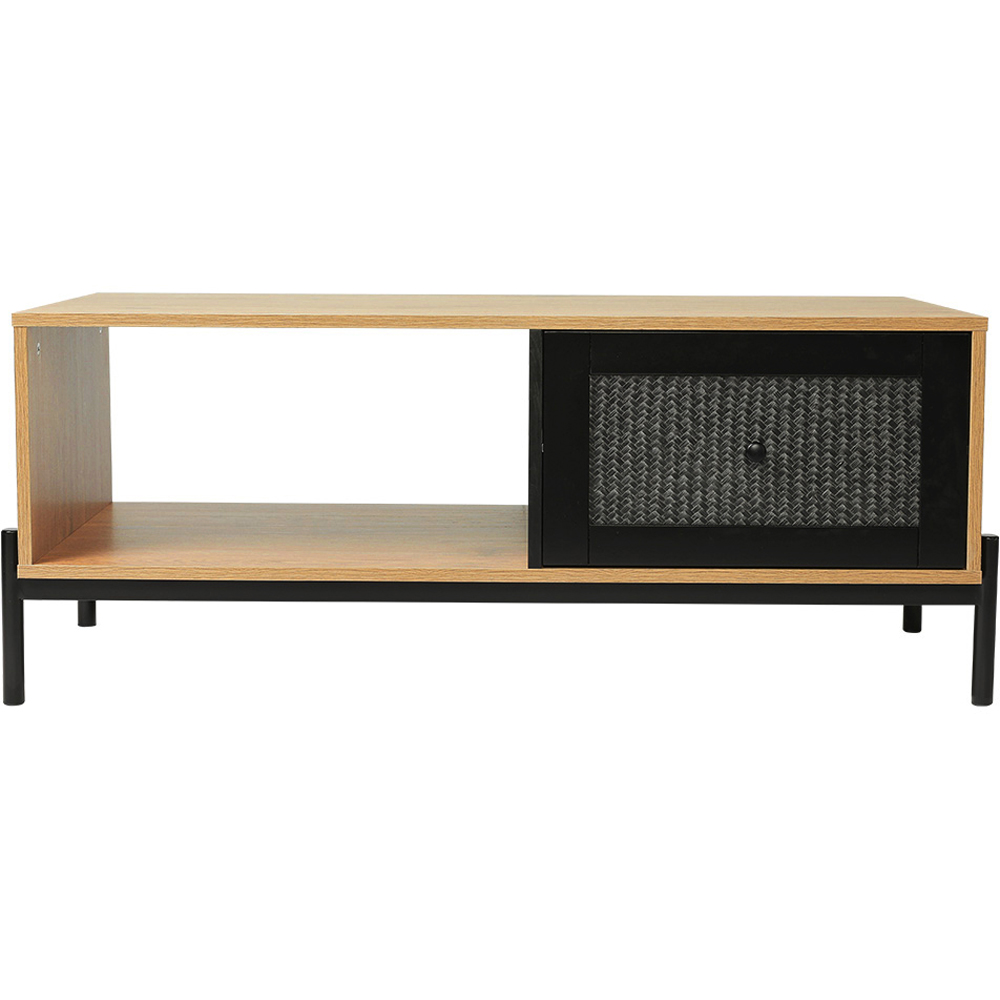 Living and Home Single Drawer Brown Coffee Table Image 2