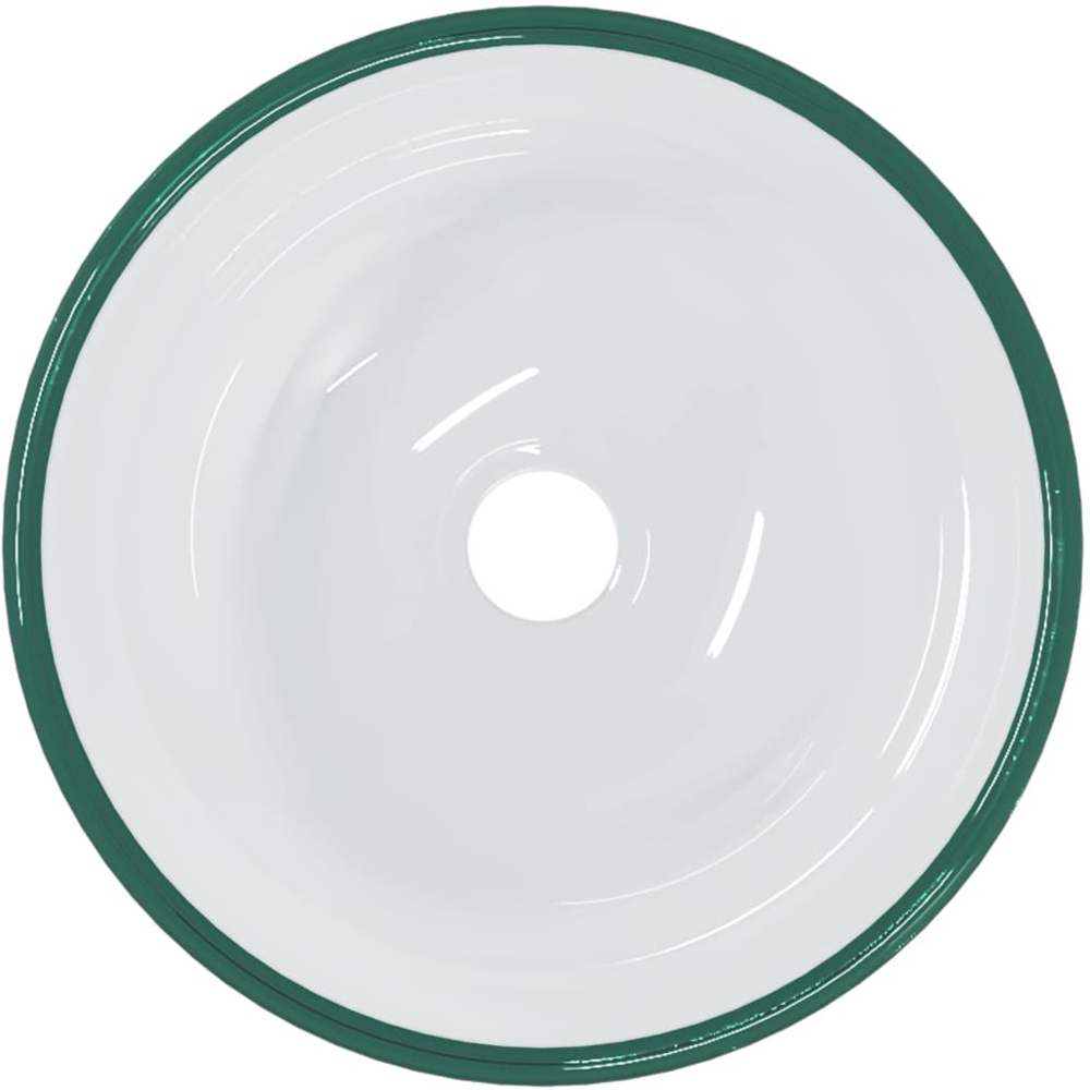 vidaXL Transparent Tempered Glass Round Wash Basin 120 x 300mm Image 2