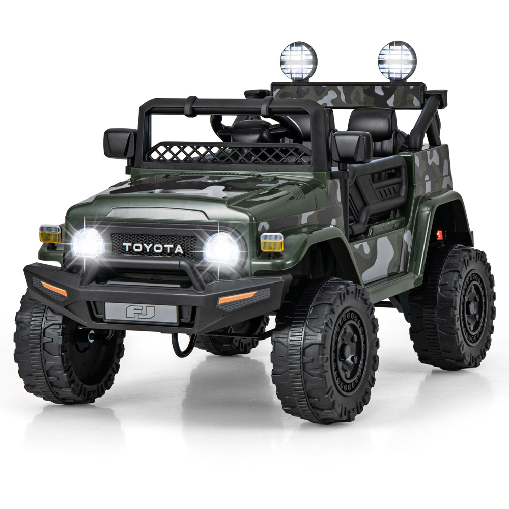 Costway Kids Camouflage Licensed Toyota FJ Cruiser Electric Ride On Car with Remote Control 12V Image 3