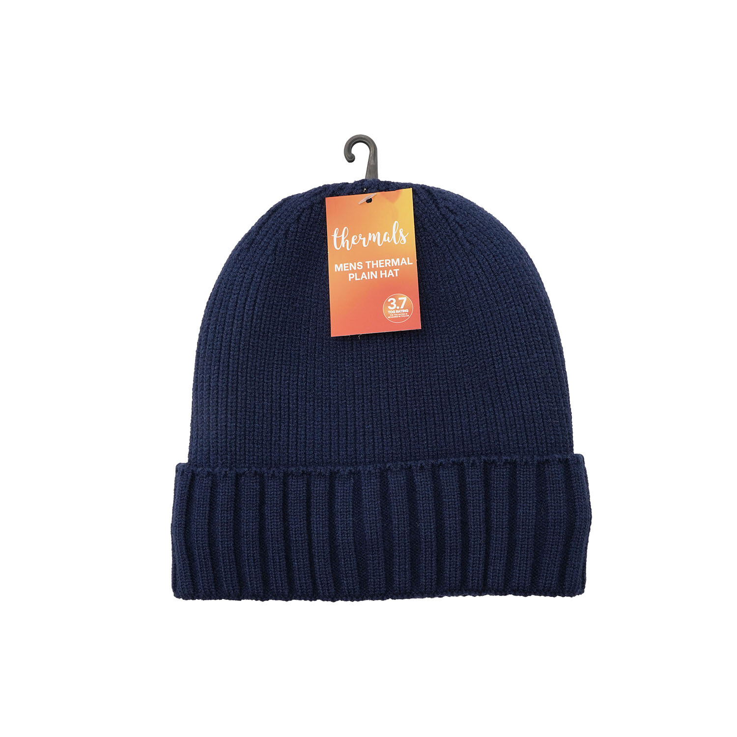 Mens Thermal Hat Plain - Black, Grey or Navy Image 14