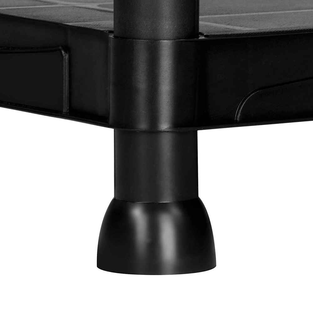 Gr8 Home 4 Shelf Black Plastic Storage Unit Image 4