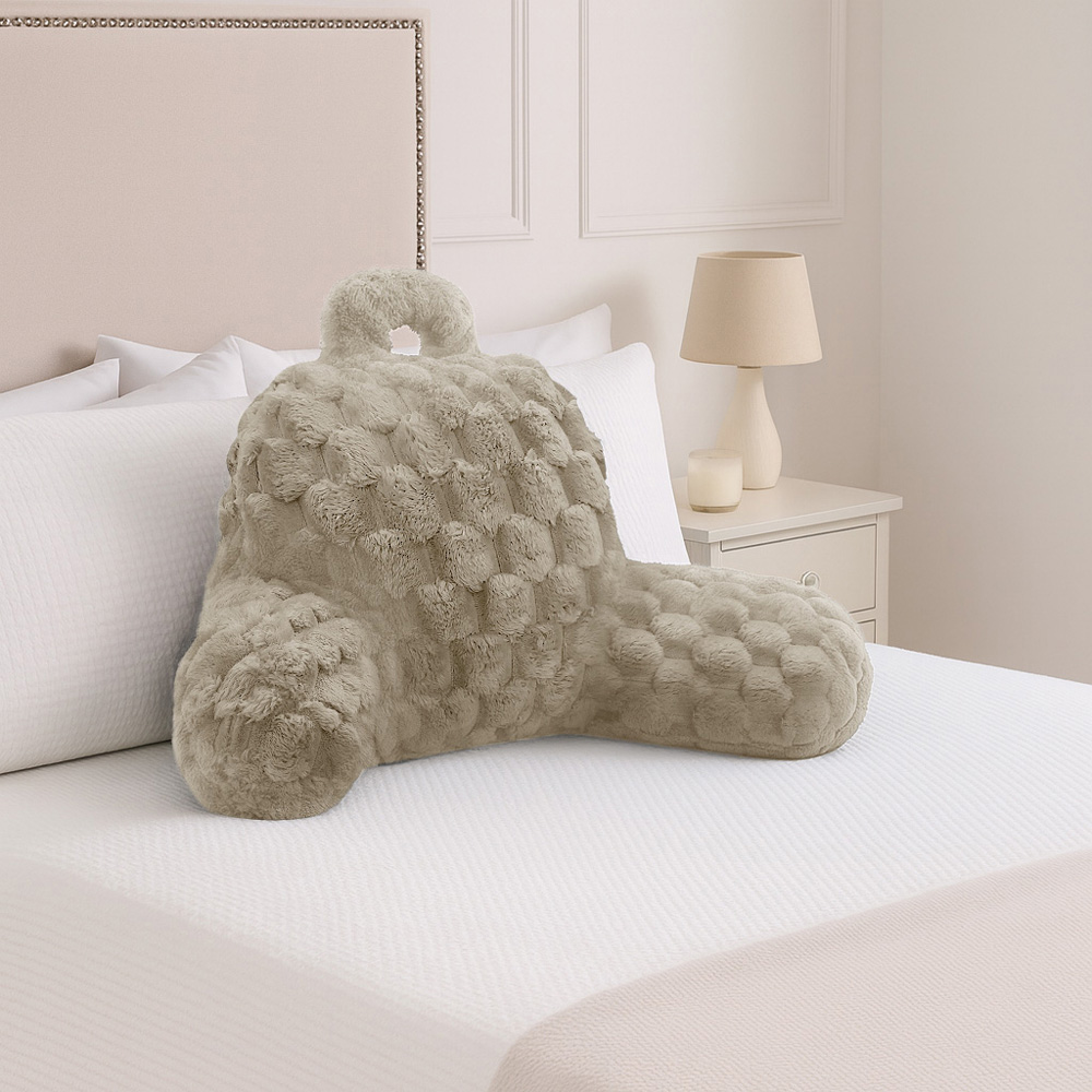 Velosso Beige Chunky Popcorn Back Pillow 65 x 55cm Image 2