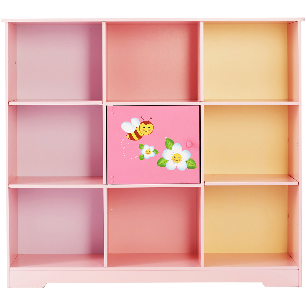 Teamson Kids Fantasy Fields Single Door 8 Shelf Toy Furniture Magic Garden Bookshelf Image 3