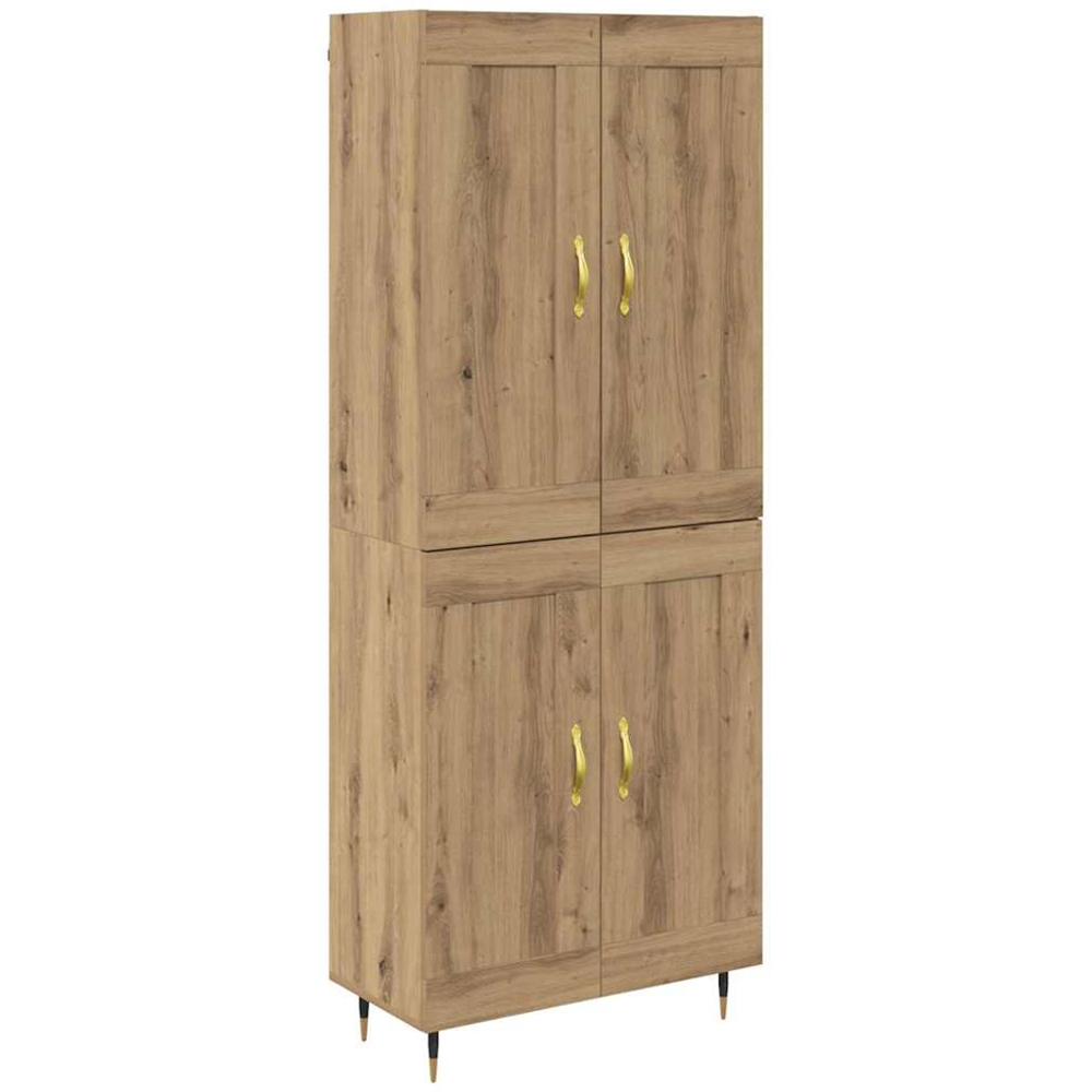 vidaXL 2 Door Artisan Oak Highboard Image 2