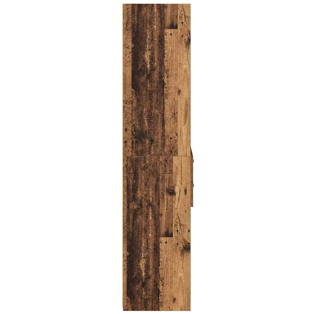 vidaXL 2 Drawer 5 Shelf Old Wood Highboard Image 6