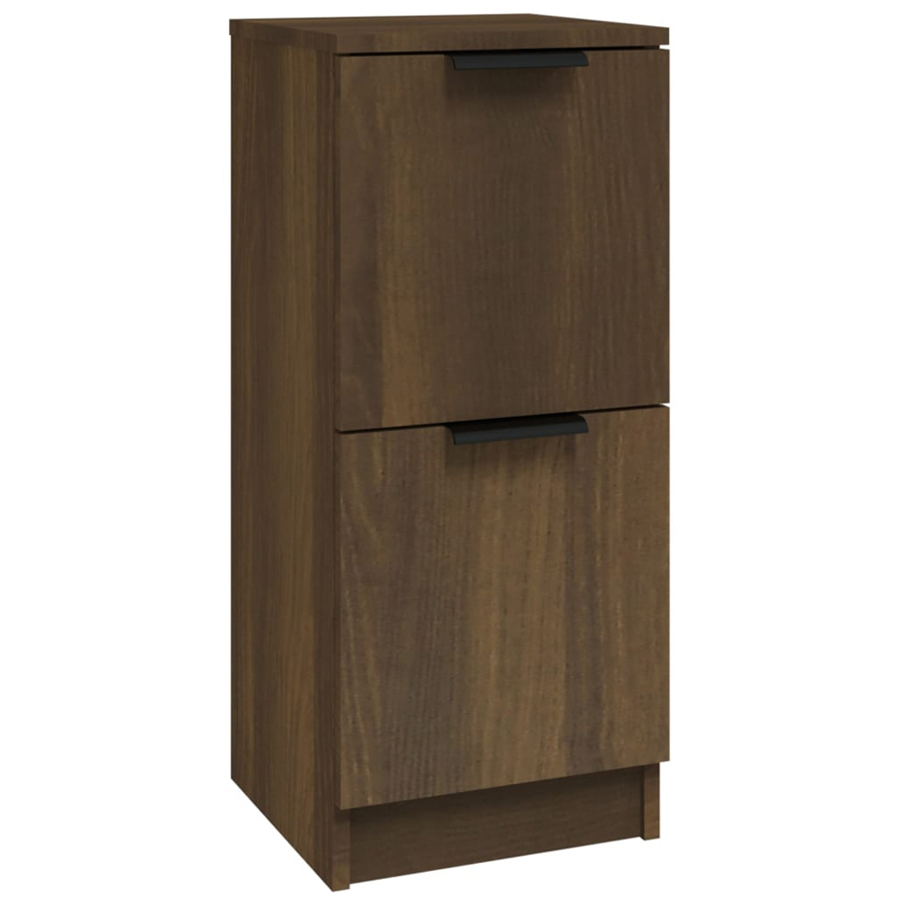 vidaXL 2 Door Brown Oak Narrow Sideboard Image 2