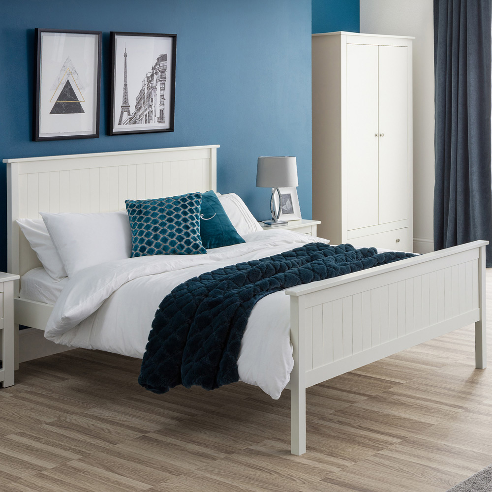 Julian Bowen Maine Double Surf White Bed Image 1