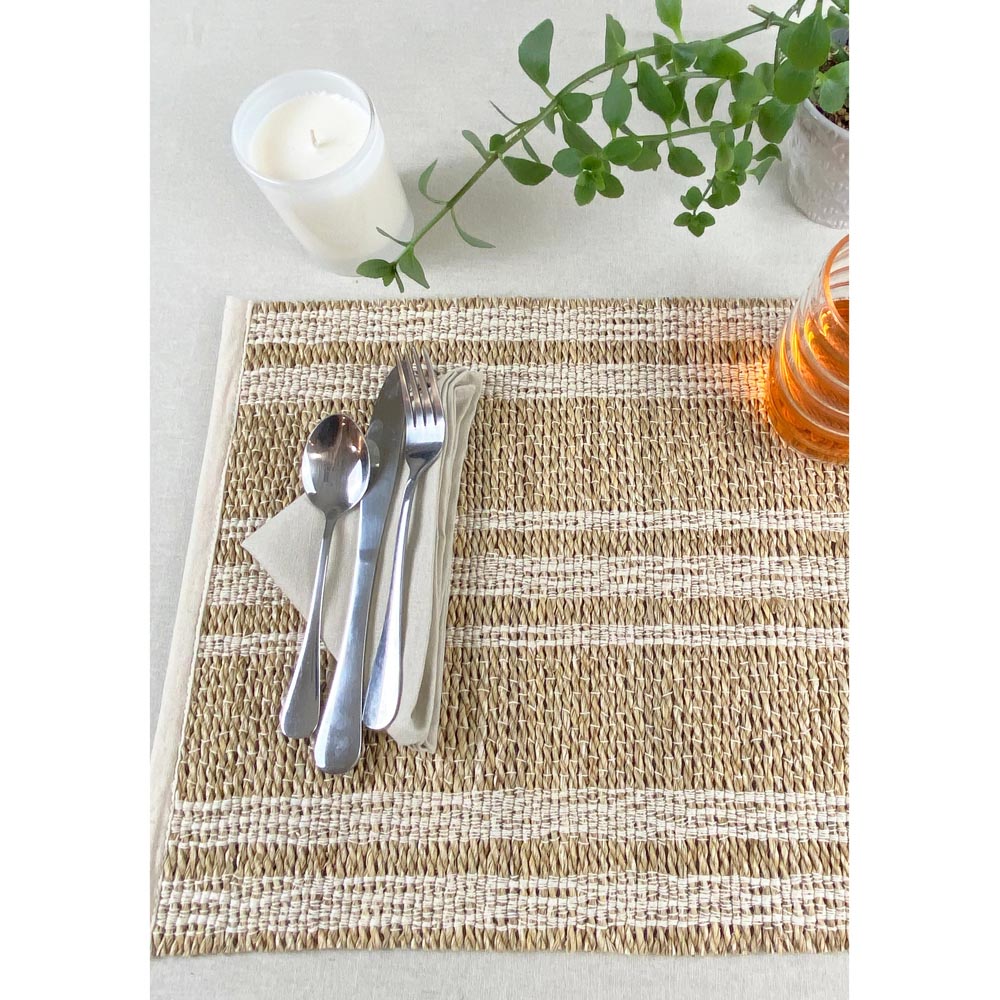 Tay Cream Seagrass Placemats Set of 2 Image 3