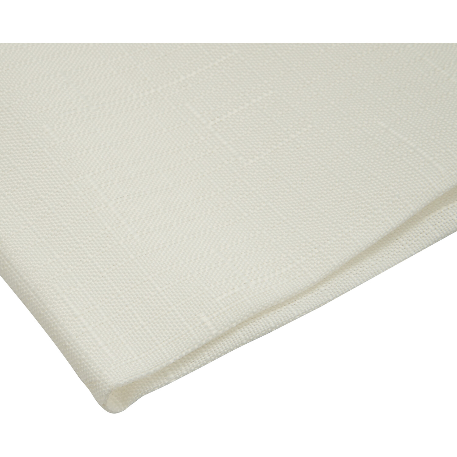 Divante White Linen Look Tablecloth 180 x 130cm Image 5