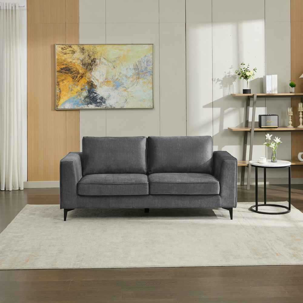 Brooklyn 3 Seater Graphite Grey Sofa Image 5