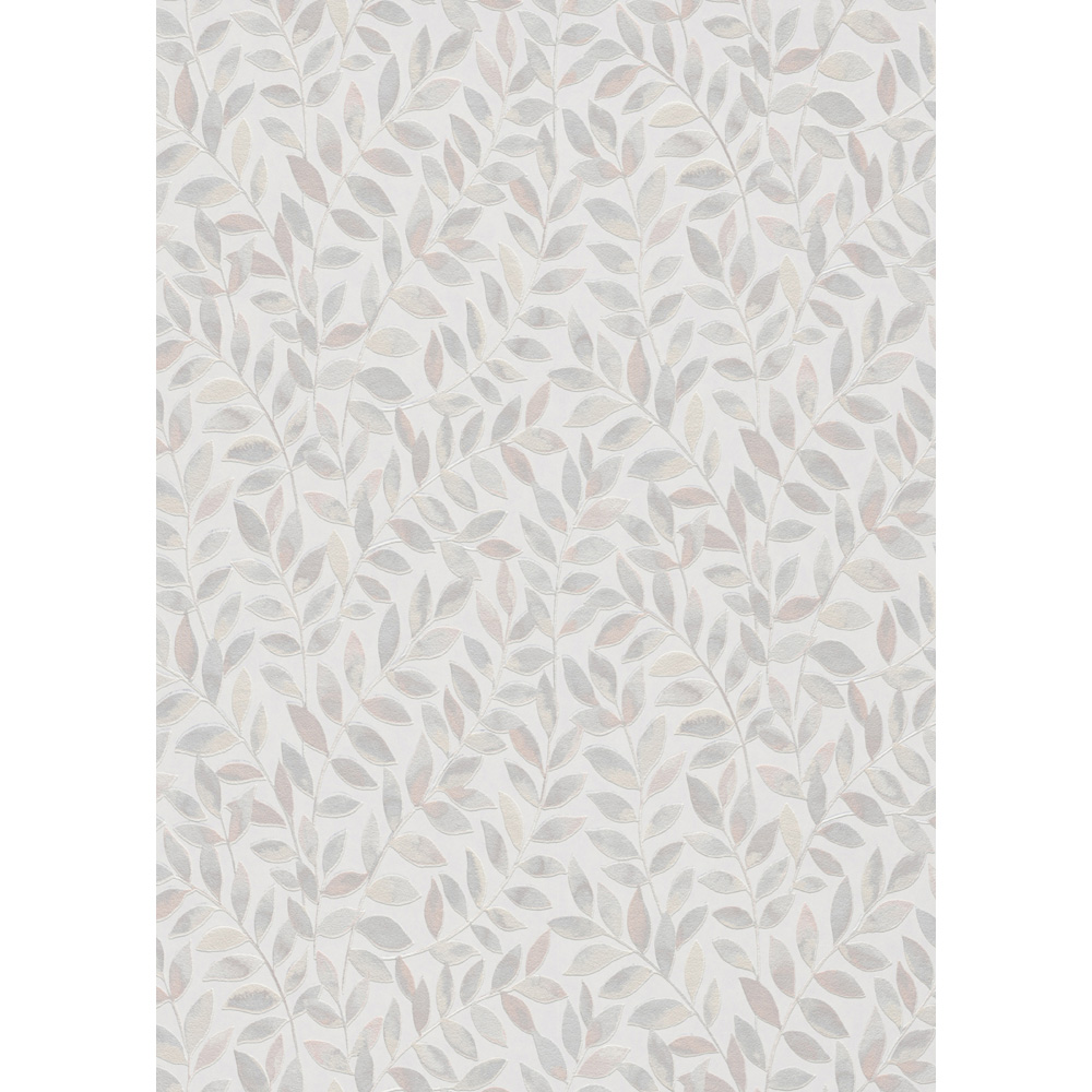 Erismann Ameroso Morris Style Leaf Grey Wallpaper Image 5