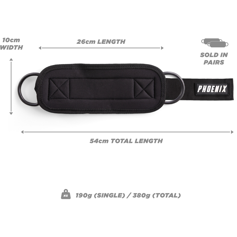 Phoenix 2x Ankle Straps Cable Machine Attachment Image 3
