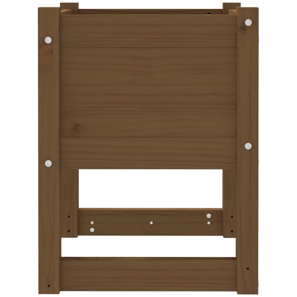 vidaXL Brown Solid Pine Wood Garden Planter 52.5 x 40 x 40cm Image 4