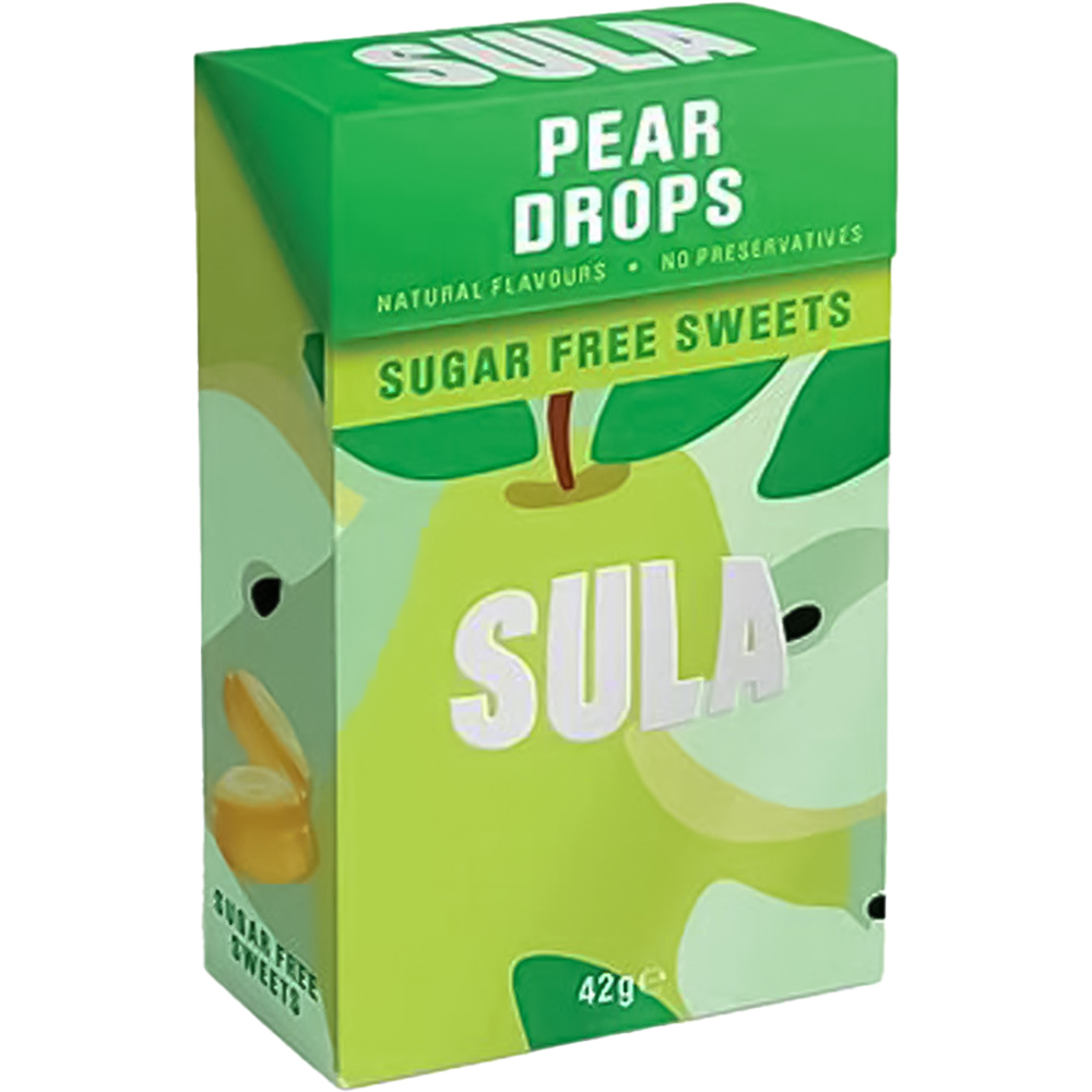 Sulá Sugar Free Pear Drops 42g Image