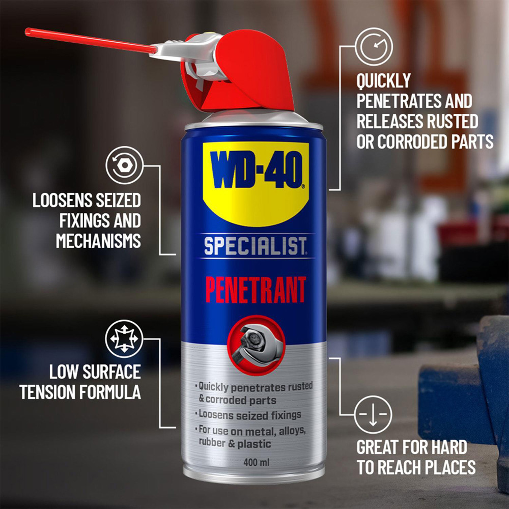 WD-40 Specialist Professional Grade Lubrication Penetrant Spray 400ml Image 7