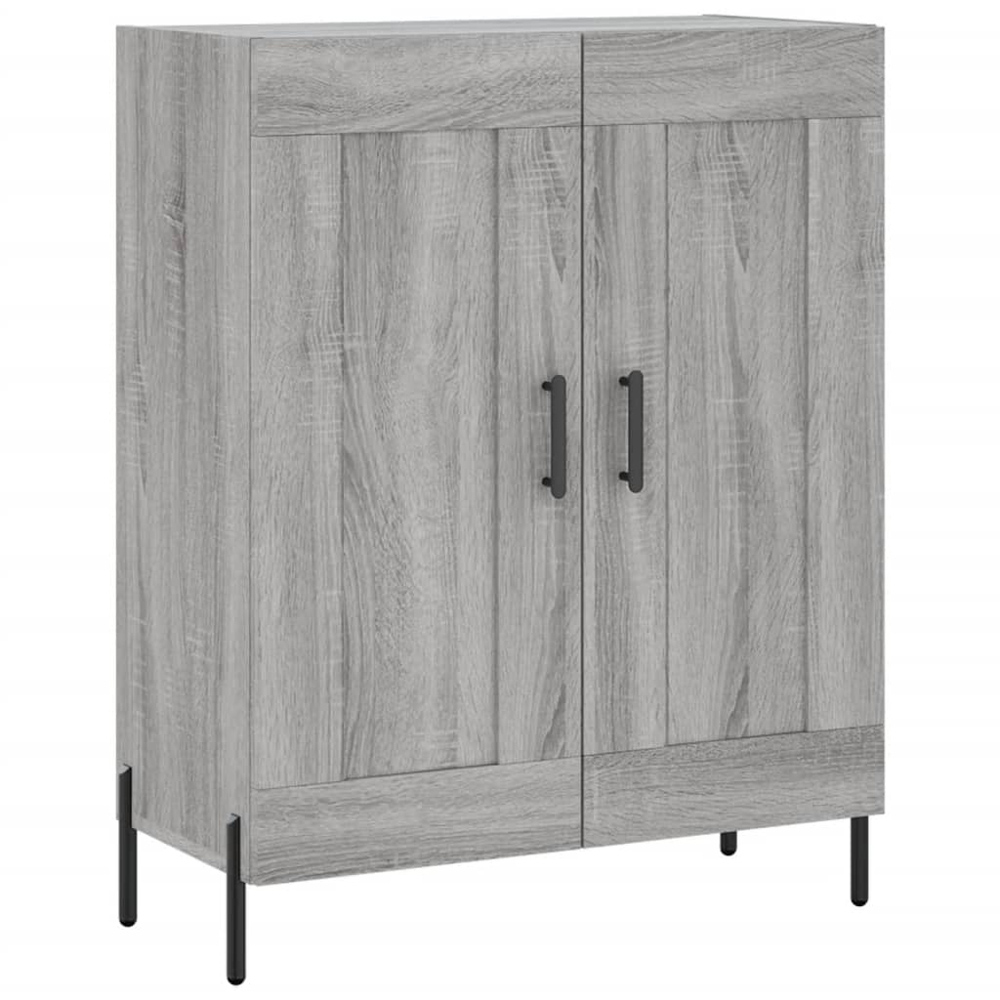 vidaXL 2 Door Grey Sonoma Wooden Sideboard Image 2