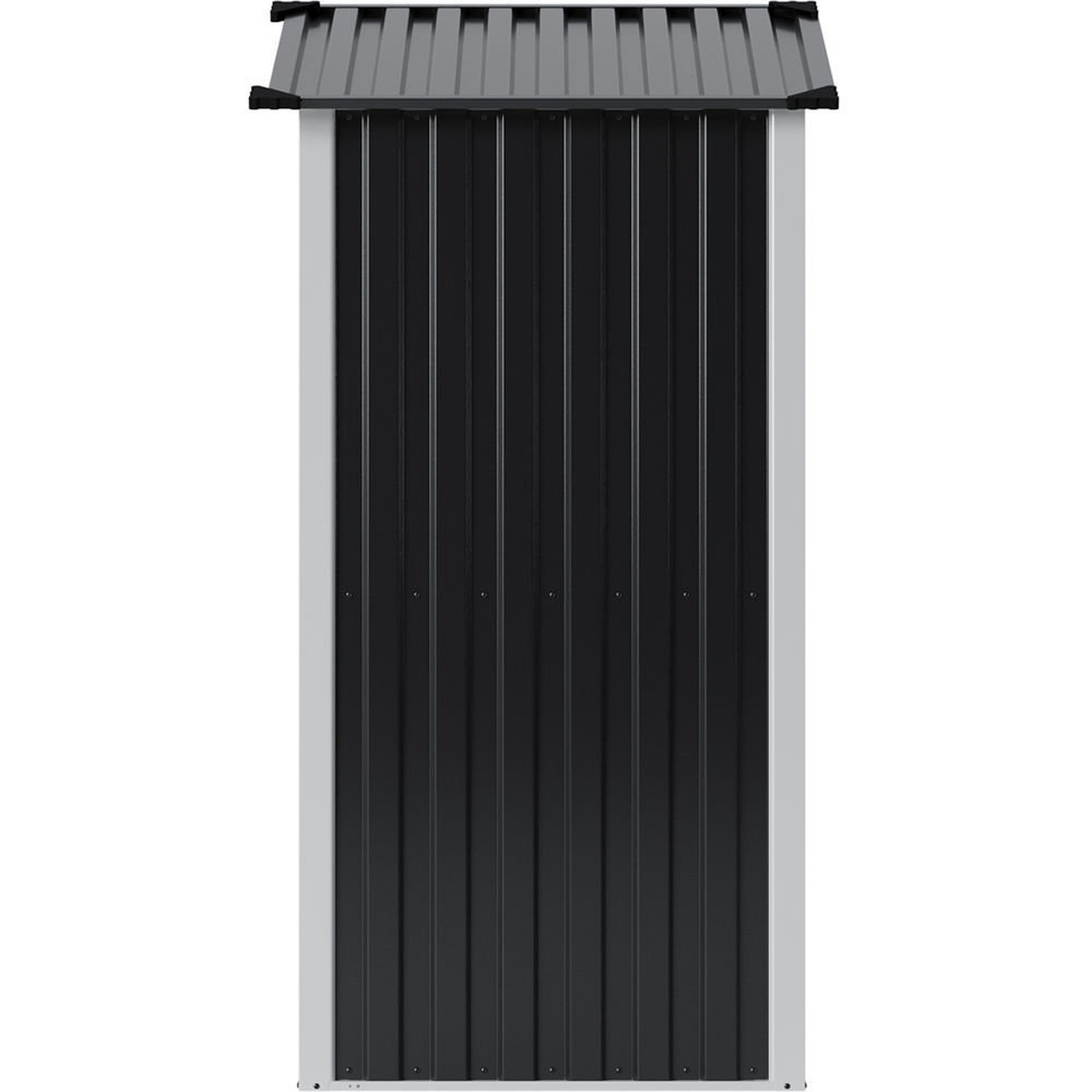 Living and Home 3 x 2ft Black Pent Quick Assembly Metal Garden Storage Shed Image 6