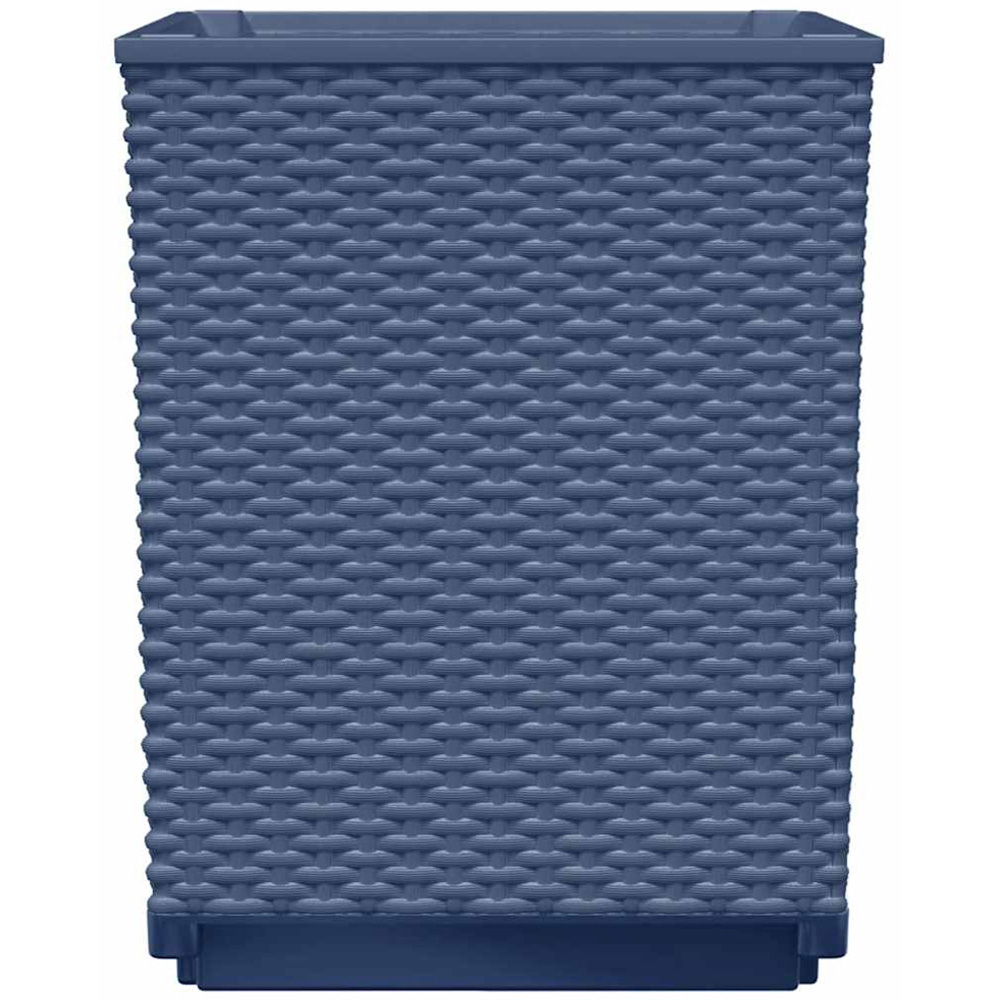 vidaXL Grey Plastic Garden Planter 37 x 30 x 30cm 2 Pack Image 3