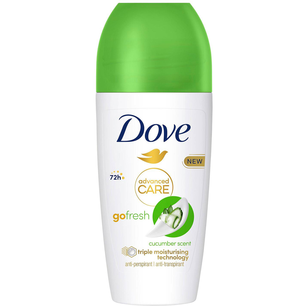 Dove Go Fresh Cucumber Women Anti-Perspirant Roll on Deo 50ml 9 Pack Image 2