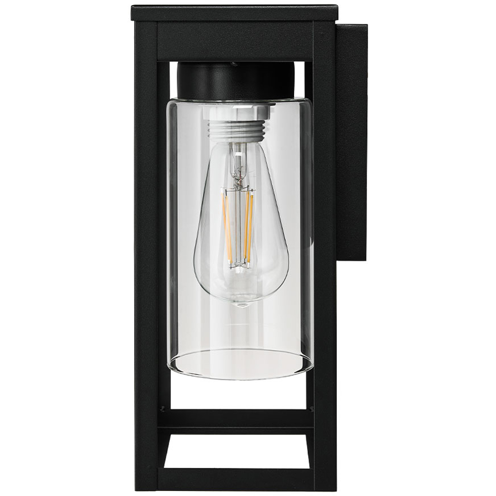 Living and Home E27 Black Aluminium Waterproof Motion Sensor Outdoor Wall Light Image 3