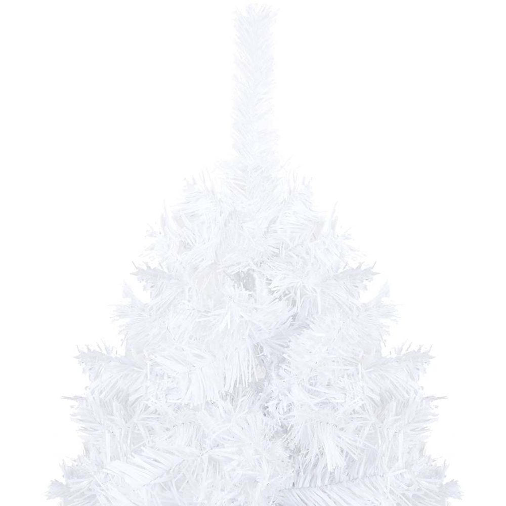 vidaXL White Artificial Christmas Tree with LEDs Rose Gold Decoration Ornaments 4ft Image 4