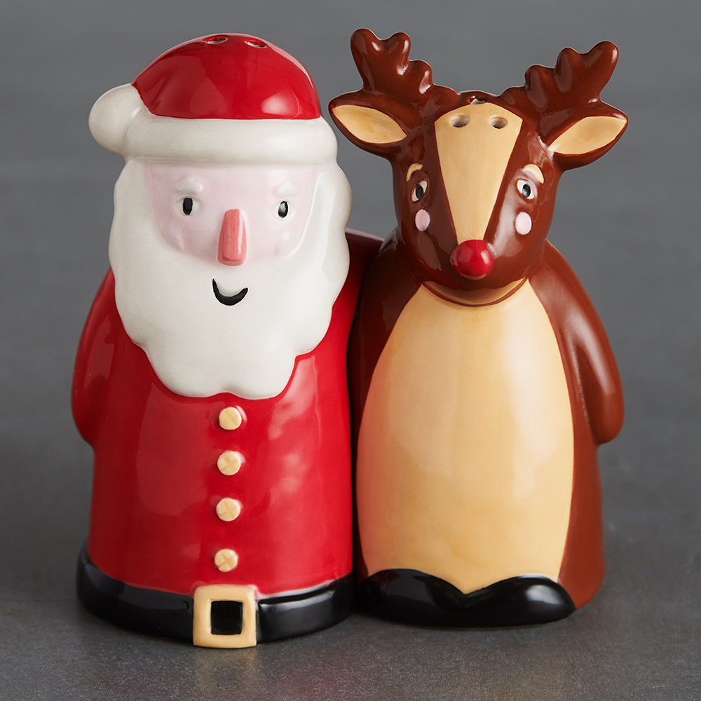Wilko Santa and Reindeer Salt and Pepper Pots Image 4