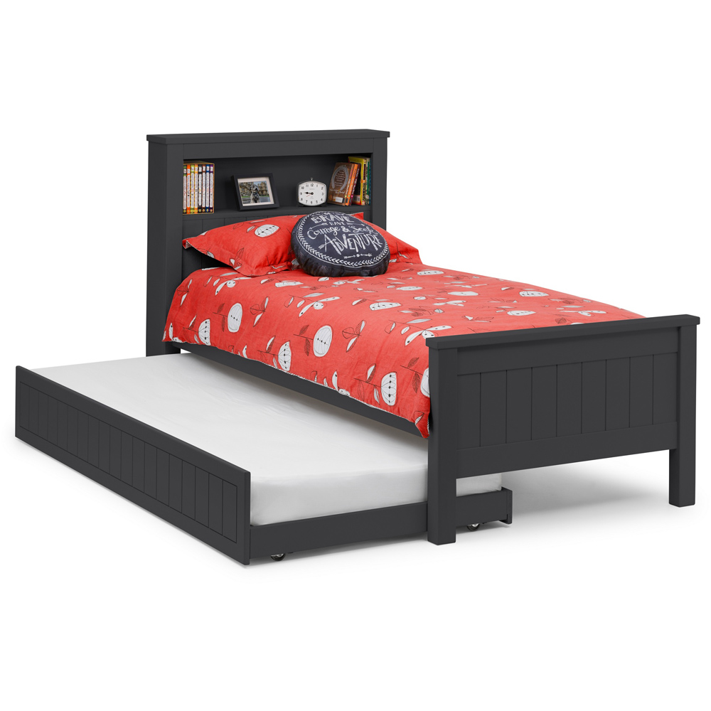 Julian Bowen Maine Anthracite Bookcase Bed with Underbed Image 2