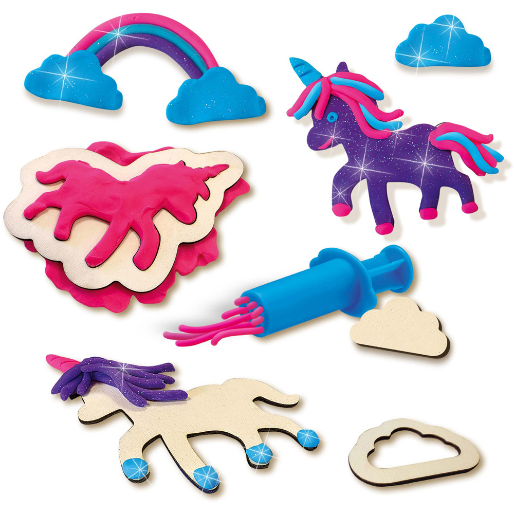 SES Creative Kids Unicorns Neon Glitter Dough Play Set Image 3