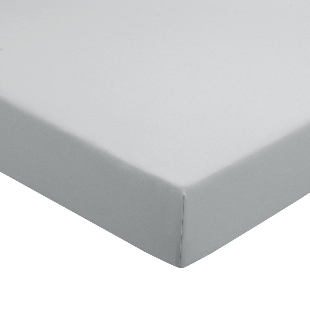 Helena Springfield Single Silver Plain Dye Fitted Bed Sheet Image 1