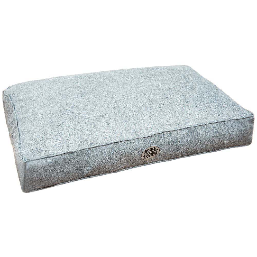 Snug & Cosy Tweedy Medium Pebble Pet Lounger Bed Image 1